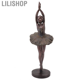 Lilishop Standing Ballerina Sculpture Elegant Resin Artistic Ornament