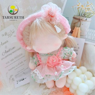 Tarsureth เสื้อผ้าตุ๊กตา ผ้าฝ้าย แฮนด์เมด สีชมพู 20 ซม. สําหรับตุ๊กตาไอดอล DIY