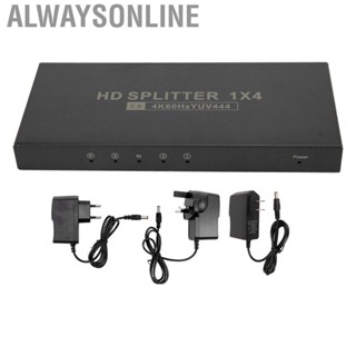 Alwaysonline Duplicate Mirror Screen Adapter  RGB444 HD Multimedia Interface Splitter 18Gbps 4K 60Hz for