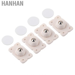 Hanhan Self Adhesive Caster Wheels 8Pcs Sticky Mini Swivel