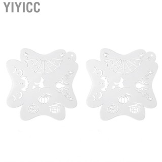 Yiyicc 2Pcs Face Paint Stencils Hollow Body Painting Templates Tracing St Hbh