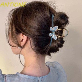 Antione กิ๊บติดผมโลหะ รูปผีเสื้อ ฉลาม ขนาดใหญ่ หรูหรา เครื่องประดับผม