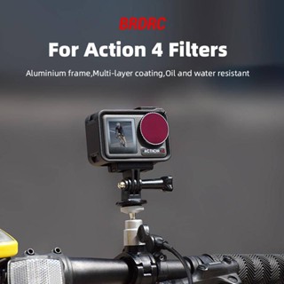 Brdrc ND ฟิลเตอร์ลดแสงอัลตราไวโอเลต อุปกรณ์เสริม กรอบอลูมิเนียม สําหรับ DJI Osmo Action 4 Action 4 CPL