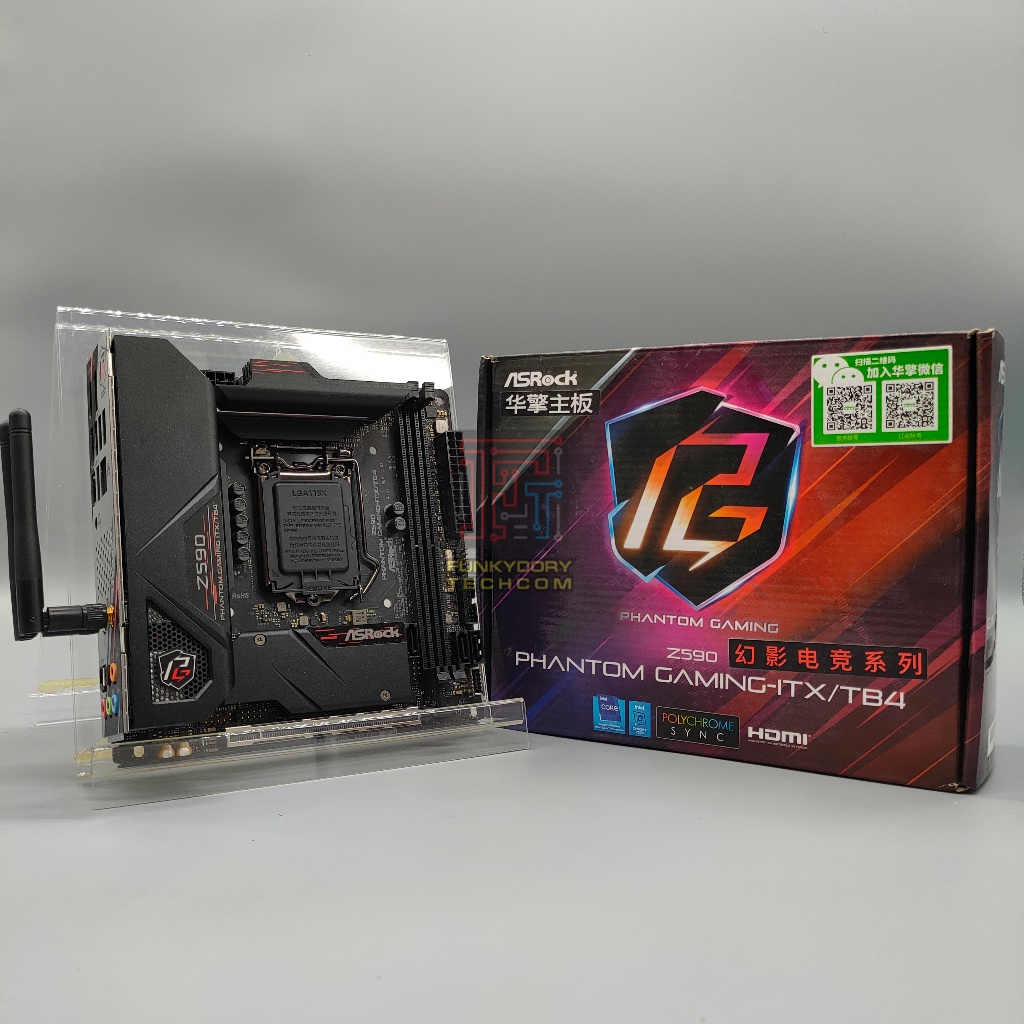 ASRock Z590 PHANTOM GAMING-ITX/TB4 Mini ITX LGA1200 เมนบอร์ด