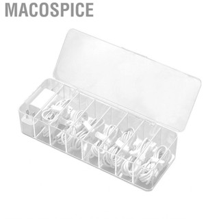 Macospice Power Cord Storage Box  Visible Practical Plastic Cable Management Large  for Home