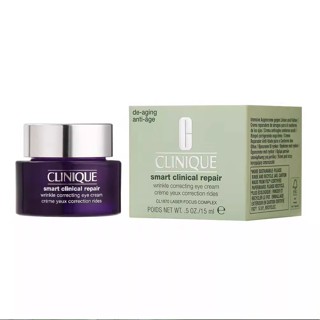 Clinique 1870 อายครีมเอสเซนส์ สีม่วงอ่อน 15 มล. บํารุงรอบดวงตา ต่อต้านริ้วรอย