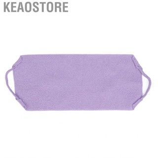 Keaostore Back ScCleansing  Exfoliating Washcloth Strap Handles For Members Purple