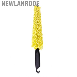 Newlanrode Tire Brush  Sturdy Flexible Highly Water Absorption Yellow Ergonomic Durable Rim for Cleaning Car Wheels