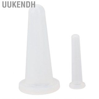 Uukendh 2pcs Facial Cup Kit Set Cupping Silicone Vacuum  White