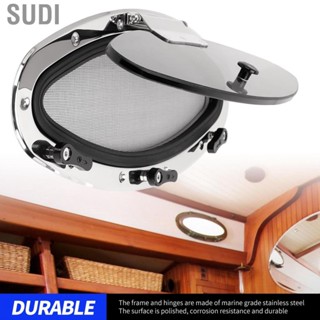 Sudi Boat Porthole Window L300mm H105mm 180° Internal Opening with Insect Net Tempered Glass  UV  for RV Yacht Ship