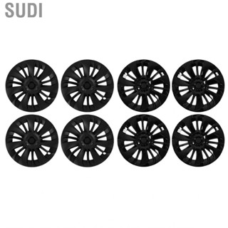 Sudi Hubcap  Wheel Hub Cap Surdy Tight Fit Asymmetrical Design Heat Resistant 4pcs for Car