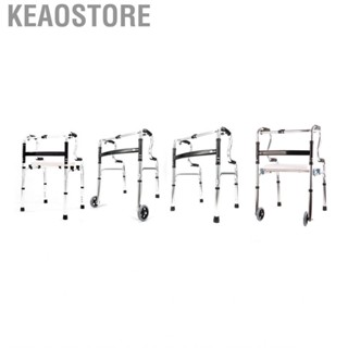 Keaostore Recovery Folding Walker  Mobility Portable Armrest Aluminum Alloy for Travel