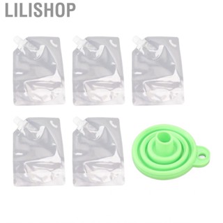 Lilishop Transparent Grain Storage Bag  5Pcs Sealed for Nuts Flour