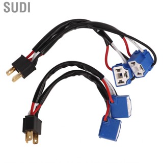 Sudi 2 Pcs H4 9003 Headlight Splitter Wiring Harness Sockets Male to Female Way for Truck Pickup  Wire Cable Plug