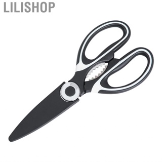 Lilishop Cooking Scissors  Kitchen Stainless Steel Comfortable Handle Tooth Design for Nuts Vegetables