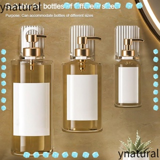 Ynatural ที่แขวนขวดสบู่ เจลอาบน้ํา แบบใส มีกาวในตัว ไม่ต้องเจาะผนัง สําหรับห้องน้ํา