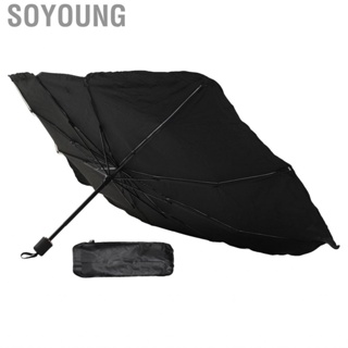 Soyoung Car Windshield Sun Shade Umbrella UV Protection Heat Resistant Rugged Front Sunshade Perfect Gift for SUVs