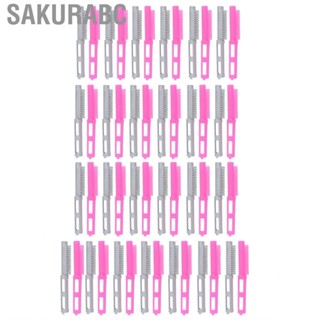 Sakurabc Hair Perm Rod  Easy Use Hollow Out 50Pcs Curl Rods for Salon Barber
