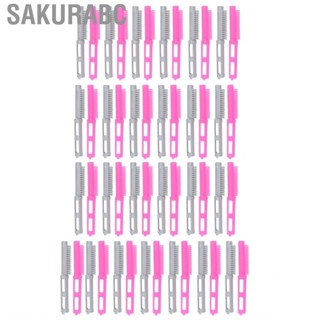 Sakurabc Hair Perm Rod  Easy Use Hollow Out 50Pcs Curl Rods for Salon Barber