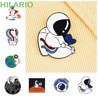 Hilario Q-version เข็มกลัด อัลลอย รูปนักบินอวกาศน่ารัก หลากสี สําหรับติดปกเสื้อโค้ท