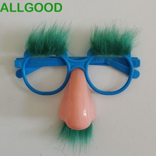 Allgoods แว่นตา พร้อมจมูกใหญ่ จมูกใหญ่ เคราดํา อุปกรณ์ประกอบฉาก หลอก แว่นตา เทศกาลนักมายากล