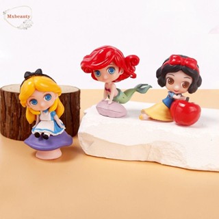 Mxbeauty โมเดลฟิกเกอร์ PVC รูปการ์ตูนเจ้าหญิง Snow White Alice ของขวัญคริสต์มาส ของเล่นสําหรับเด็ก