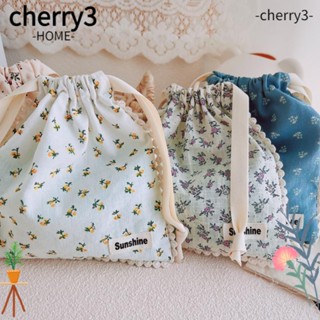 Cherry3 กระเป๋าเดินทาง ผ้าฝ้าย แบบพกพา เป็นระเบียบเรียบร้อย