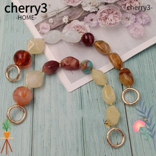 Cherry3 สายกระเป๋าถือ ประดับลูกปัดอะคริลิค หลากสี แบบเปลี่ยน DIY