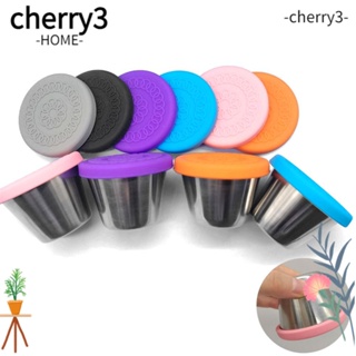 Cherry3 กล่องสเตนเลส 304 ใช้ซ้ําได้ สําหรับใส่เครื่องปรุงรส บาร์บีคิว สลัด