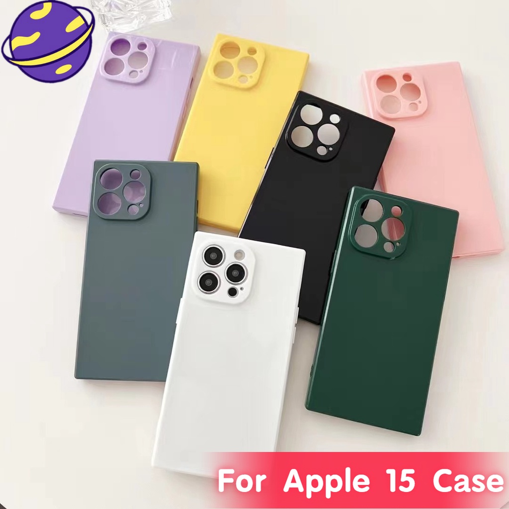 ใหม่ เคสโทรศัพท์สแควร์แขนป้องกันสําหรับ IPhone 16 15 14 Plus 13 12 11 Pro Max TPU ปกอ่อนเต็มรูปแบบ