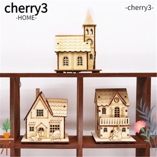 Cherry3 บ้านไม้ สําหรับตกแต่งบ้าน เทศกาลคริสต์มาส งานแต่งงาน