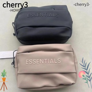 Cherry3 กระเป๋าคาดเอว หนัง PU กันน้ํา ความจุขนาดใหญ่ สีกากี หรูหรา สําหรับผู้ชาย