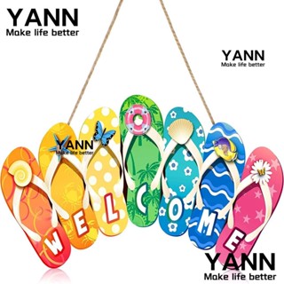 Yann1 ป้ายไม้แขวนผนัง หลากสีสัน สําหรับแขวนตกแต่งสวน 2 ชิ้น