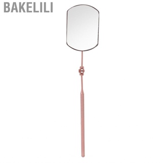 Bakelili Eyelash Mirror  360 Degree Rotating Extension Stainless Steel Texture Handle for Makeup