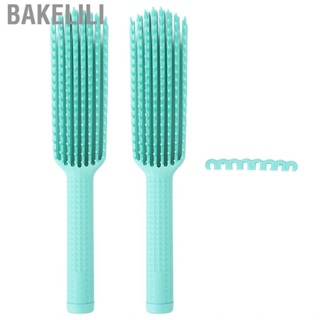 Bakelili Hair Brush  Detangling Styling 8 Rows Comb For Wet Dry Long Curl Hbh