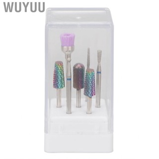 Wuyuu Nail Drill Bits Polishing Heads 7pcs For Hard Gel