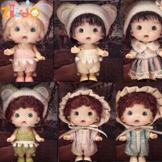 Bjd ตุ๊กตา OB11 ตาสีฟ้า สีเขียว 3D ขนาดเล็ก 10 ซม. ของเล่นเซอร์ไพรส์ ของขวัญวันเกิด สําหรับเด็กผู้หญิง UJ3K