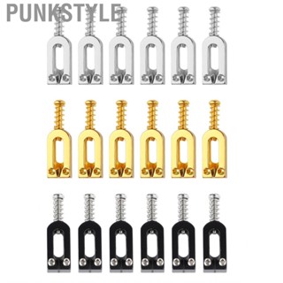 Punkstyle 6Pcs Electric Guitar Tremolo Bridge Saddle U Shaped String Tuning Screw A