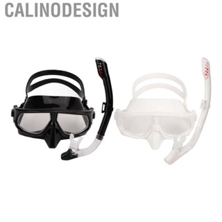 Calinodesign Snorkel Set Wide View  Fog Snorkeling  Leak Professional Gear Comfortable Fit