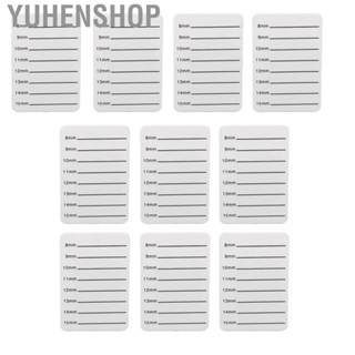 Yuhenshop Eyelash Extension  Tray White Removable Bandage 8‑15mm Rounded Edges for Shop