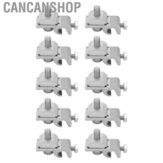 Cancanshop 10Pcs Solar Mounting System Grounding  Lug Bracket Clamps Support Parts