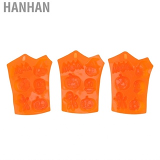 Hanhan Cake Decoration Mould 6 Holes DIY Silicone Baking Molds Pumpkin Face  for Ice  Soap Birthday Party