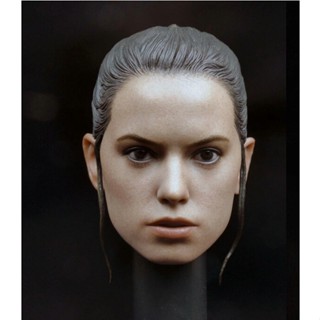 พร้อมส่ง หัวแกะสลัก โมเดล Star Wars 7 Rey Rey 1/6 หัวทหาร ไม่ใช่ HT