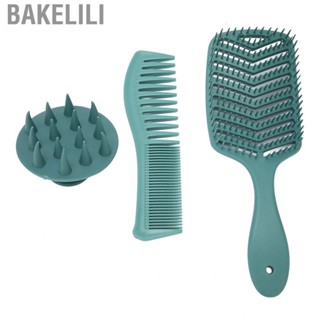 Bakelili Hair Brush Paddle Comb Set Create Hairstyles Smoothness Handle Ergonomical Portable for Friend Bedroom