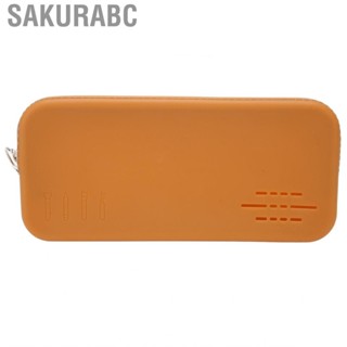 Sakurabc Makeup Brush Travel Case Skin Friendly Silicone Pouch Zipper Design Large  Portable Lightweight for Home