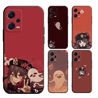 XiaoMi POCO M5 4G M5S F4 F4 GT 12T M4 PRO M3 PRO M3 เคสโทรศัพท์มือถือแบบนิ่ม ลาย Genshin Impact hu tao สําหรับ