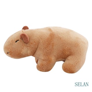 Selan หมอนตุ๊กตานุ่ม รูปการ์ตูน Capybara ขนาด 17 ซม. ไม่เสียรูป สําหรับเด็ก คอสเพลย์ ตกแต่งห้องเด็ก