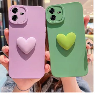 เคสซิลิโคน ป้องกันเลนส์กล้อง รูปหัวใจ 3 มิติ สําหรับ Tecno Pova NEO 3