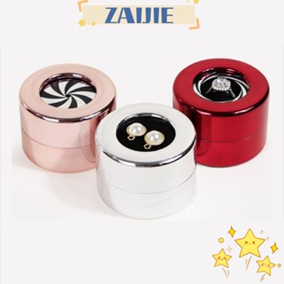 Zaijie24 กล่องเครื่องประดับ แหวนหมั้น คุณภาพสูง