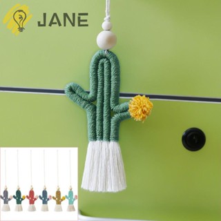 Jane โมบายแขวนประตู ผ้าฝ้าย แฮนด์เมด สีเขียว สําหรับตกแต่งบ้าน ออฟฟิศ